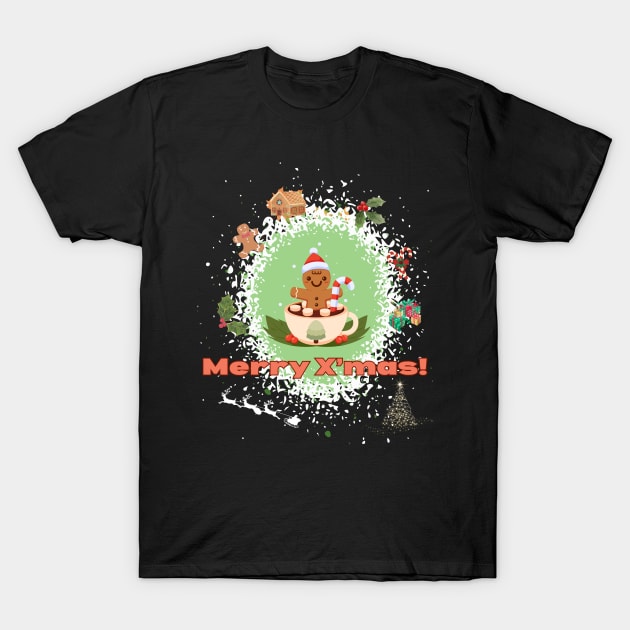 Run, run, fast as you can, it's gingerbread man! T-Shirt by Tee Trendz